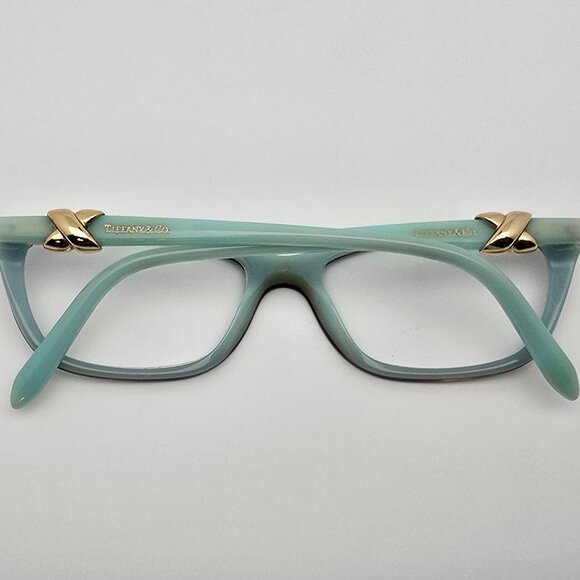 Tiffany & Co TF2074 8134 Havana on Tiffany Blue Cat Eye Eyeglasses Frame w/ Case - Picture 11 of 16